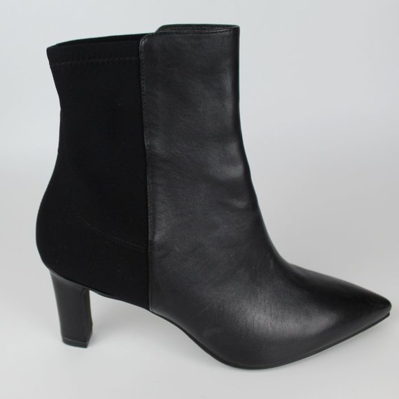 Stuart Weitzman Lauri 75 Booties | Sleek Black Ankle Boots for Work & Nights Out - Picture 9 of 12